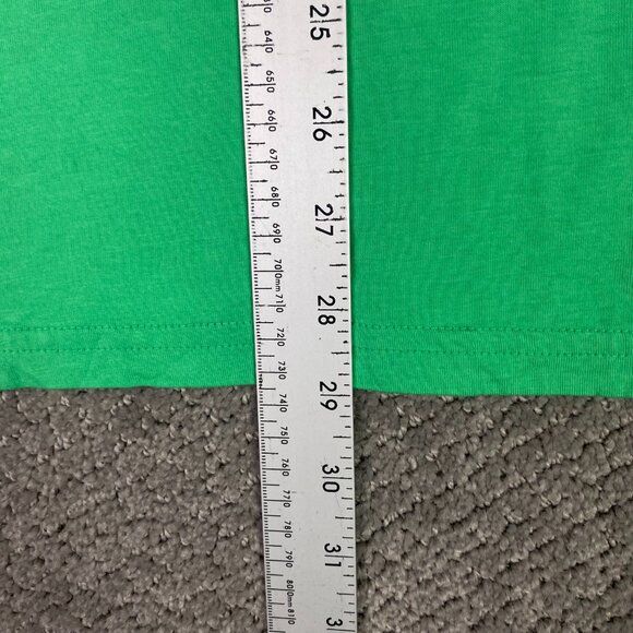 Criquet Players Polo Shirt Mens Medium Green Shamrock Pocket 4 Btn Golf Preppy - Picture 9 of 10